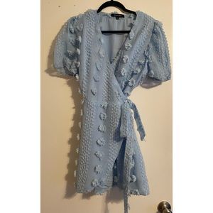 Strut & Bolt Blue Wrap Dress